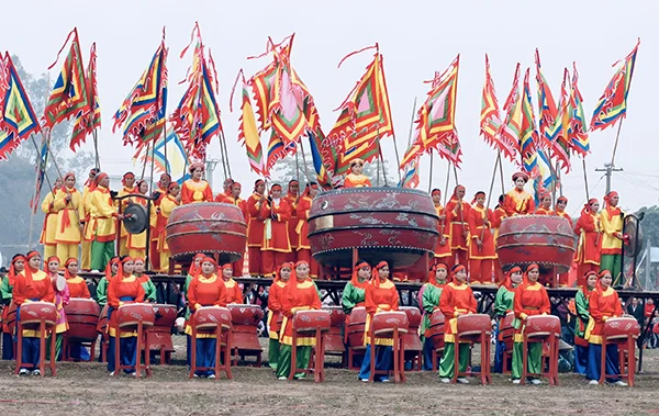 trống hội làng đọi tam