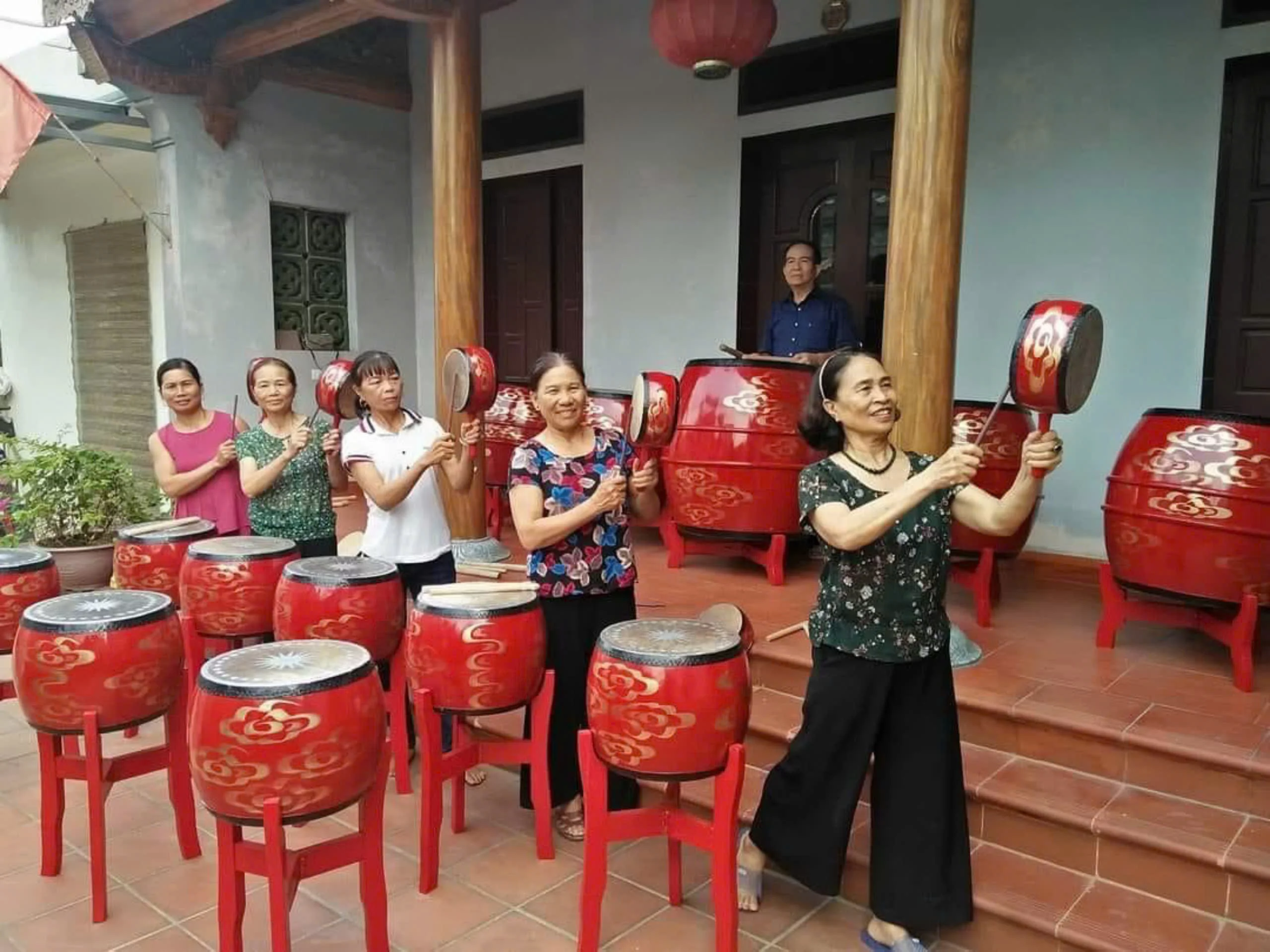 Dàn trống hội - trống đọi tam