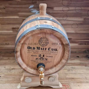 Thùng Rượu Gỗ Sồi 10L