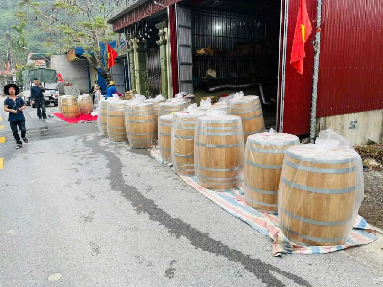 Thùng Rượu Gỗ Sồi 50L